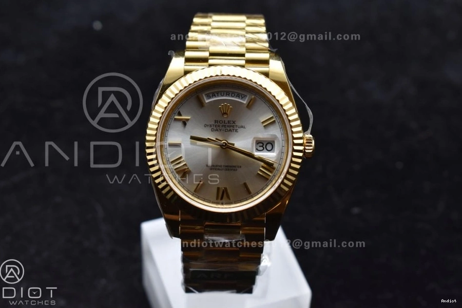 Edition 664 Date Effortless YG Silver Day Dial 228238 Best Roman Weight) President Bracelet 40 1:1 On ARF VR3255 (Gain 0706